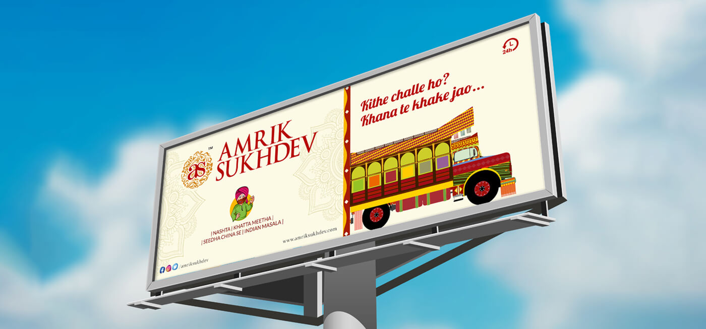 amrik sukhdev hording boards on road